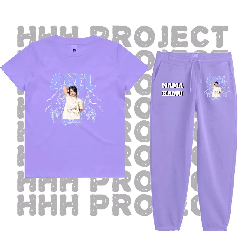 Baju Kaos Setelan Anak Adel jkt48 Best seller high quality Bisa COD FREE NAMA- Fashion retro xl 1