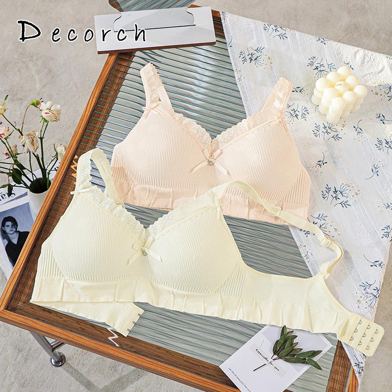 Quần lót nữ ren liền mạch, thoải mái khi mặc, mềm, nhẹ và thoáng khí. Áo lót ngực nhỏ Áo lót ren không có gọng thép giúp ngực không bị chảy xệ. Áo ngực vừa vặn với ngực.áo ngực bra nữbra chun chun Nhung Voi Sen Tua Rua