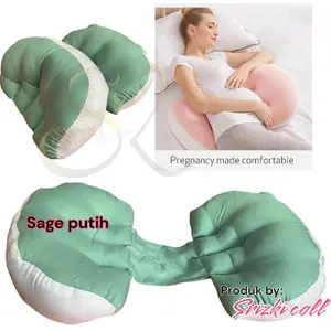 Bantal Hamil Simple Praktis Srizkicolection - Penyangga Perut Ibu Hamil - Bed, Sarung