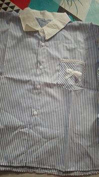 Product Review of Lulu blouse strip salur premium LD 110 120 130 140 kemeja crop jumbo from r**i 2