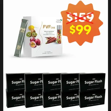 [CMC] Livestream Exclusive | Bundle Deal: 10 boxes of Sugarflush Mini (4 tablets per box) and 1 box of FVF Powder (15 sachets)