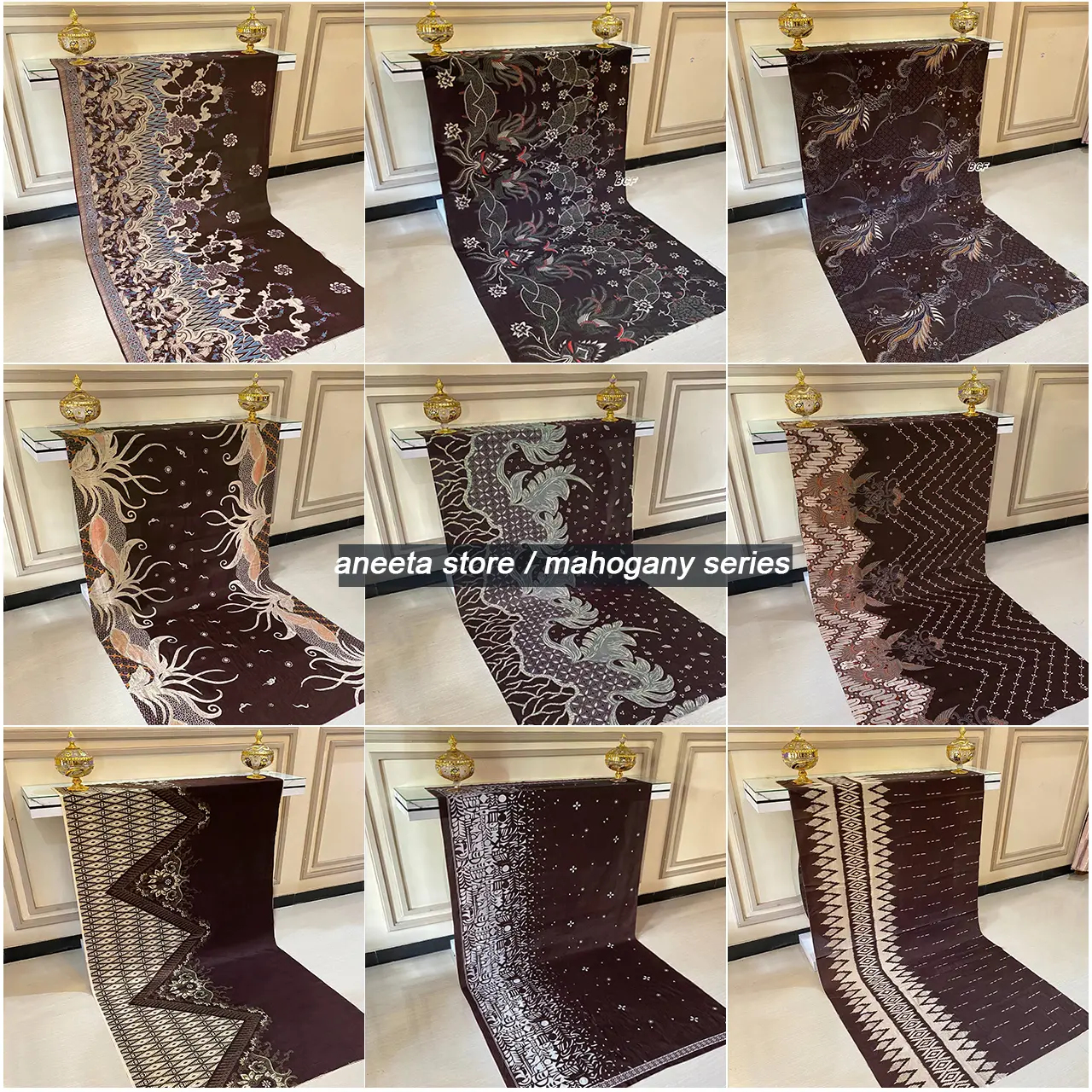 Kain Batik Elegan Warna Mahogany Tidak Licin Seragam Modern Kekinian Bahan Katun Prima Halus Adem Lembut Series Mahogany