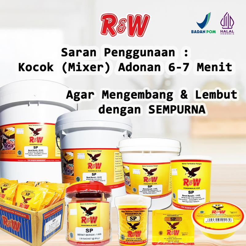 Emulsifier SP Ovalet TBM Pengemulsi Pelembut Pengembang Kue Roti ...