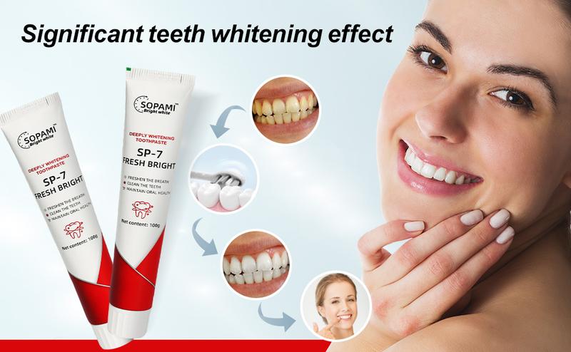 Product Introduction of 【BUY 1 GET 2 FREE】SOPAMI Probiotic SP-7 for Oral Health and Gums, Toothpaste, Inhibits Plaque, Repairs Tooth Enamel, Freshens Breath, Removes Tooth Stains, Suitable for Both Men and Women 3Pcs 2
