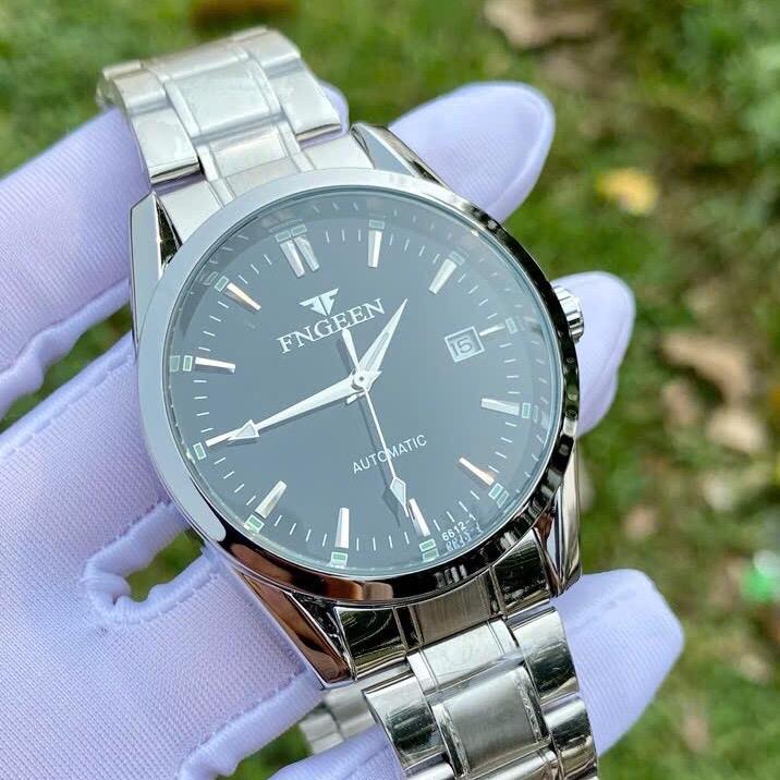 LUM WATCH Đồng Hồ Cơ Thép Chính Hãng FNGEEN Cao Cấp 444 Tặng Hộp Xịn - Bảo Hành Chính Hãng 12 Tháng