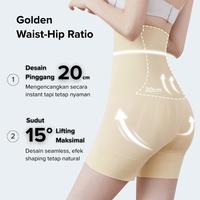 Gambar Tulandut Shapewear All in One Shaper Korset Celana Pelangsing Wanita Highwaist Body Shaper Powerful Pants Slimsuit Korset Pasca Melahirkan Core-Control Silk X-Lift Antibacterial Lifting dengan 11 Garis Stuktur Penopang 2509 - PP - BLACK, XL dari Tulandut Official Store Kab. Tangerang 5 Tokopedia