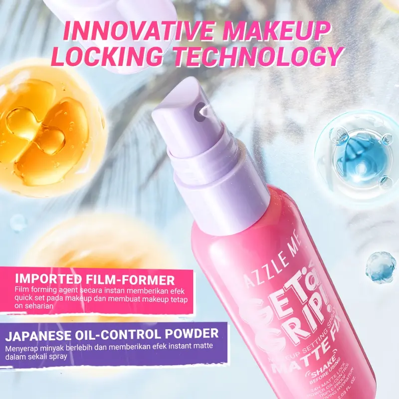 Dzl DAZZLE ME Setting Spray Make up MIst Tahan Lama 24H High Quality Wajah 3