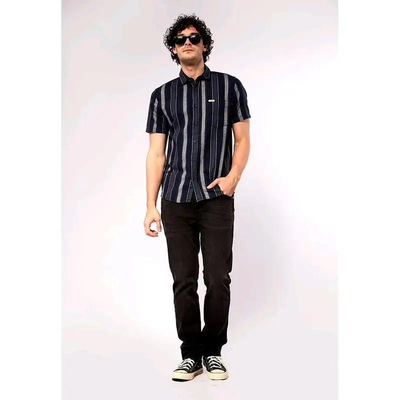 Kemeja Wrangler CAIN 07P24 slimfit Pria 3