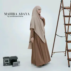 Mahira Abaya by Sundara (Abaya Saja) Gamis Simple Dress Muslim Wanita Basic Syari