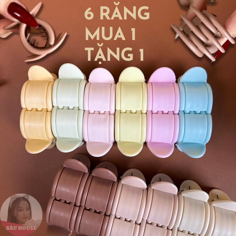 MUA 1 TẶNG 1 Kẹp tóc càng cua 6 Răng SÂUHOUSE Cặp tóc Kẹp càng cua Hàn Quốc thời trang Kẹp tóc nữ hot trend