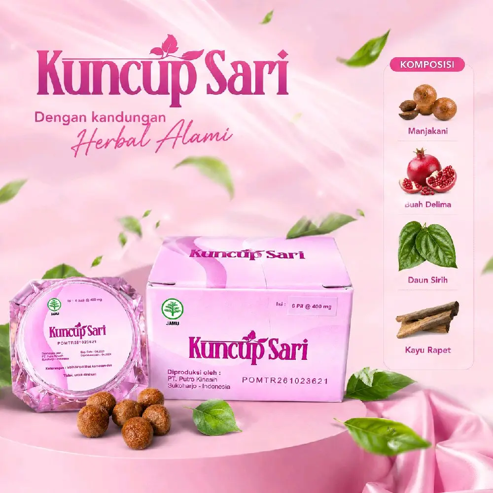 KUNCUP SARI Isi 6 Pil Feminine Healt Premium