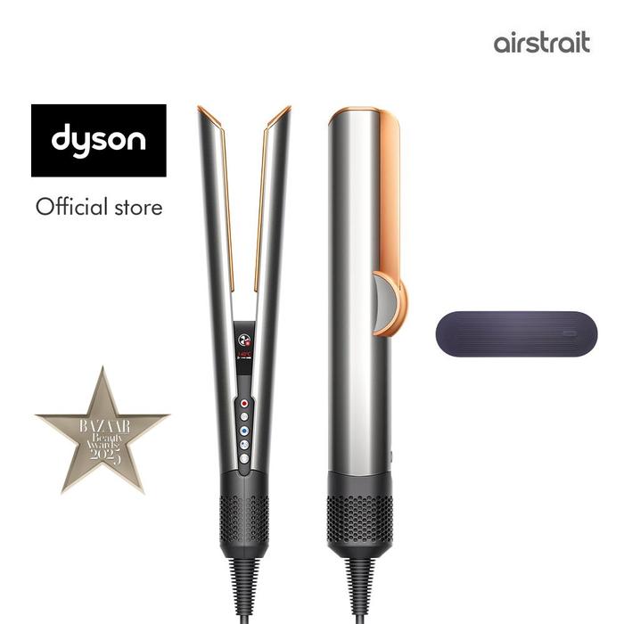 Gambar Dyson Airstrait straightener HT01 (Bright Nickel/Rich Copper) - Meluruskan rambut dari basah ke kering | Tidak merusak rambut dengan panas | Styling lebih cepat dari Dyson Indonesia Kab. Bekasi Tokopedia