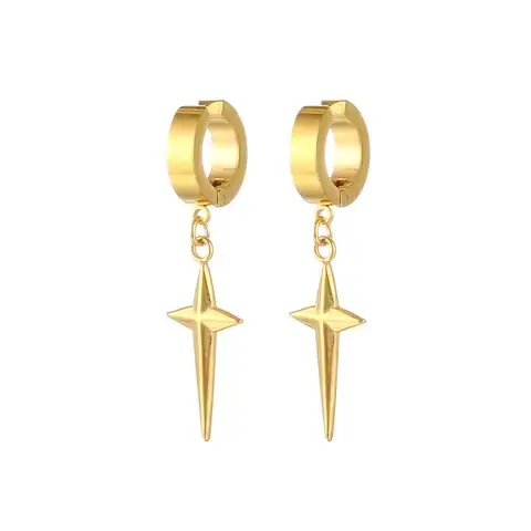 Anting Bintang Aeronshiki Terbaru Anti Karat dan Luntur untuk Pria dan Wanita - Earrings Hadiah 2