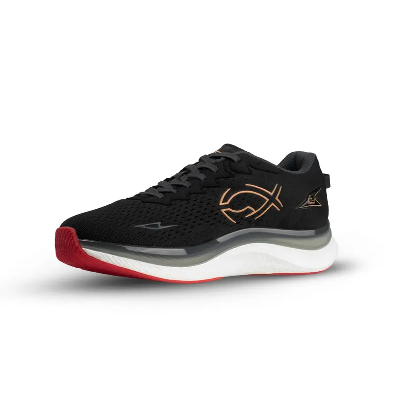Sepatu Fixch Running Cirrus Black Taffy Red Outdoor 4