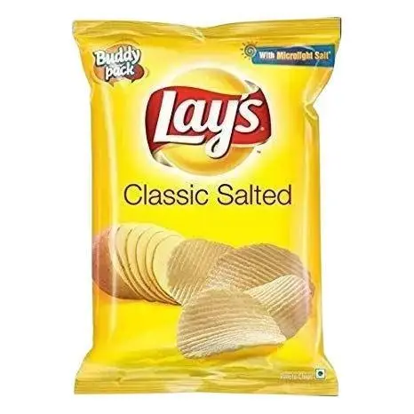 Lays Classic Salted Potato Chips 90GM - 1 Packet. EXP: 10 MAY 2025