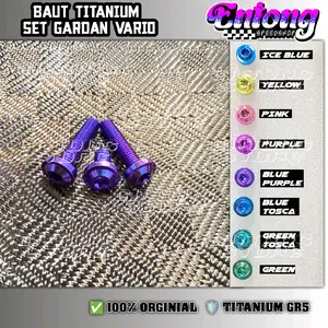 Baut Titanium Set Rengkes Gardan Vario 125 150 Original Vietnam GR5