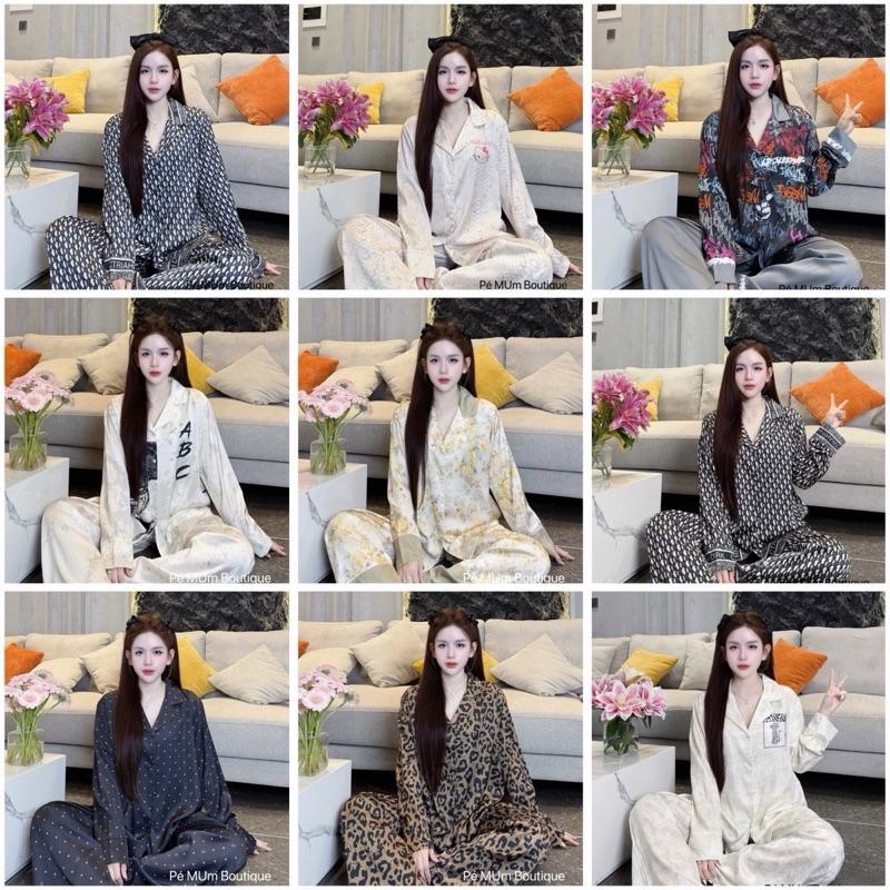 Đồ Bộ Ngủ Nữ Pijama Lụa Hàn Châu 43  <65kg 