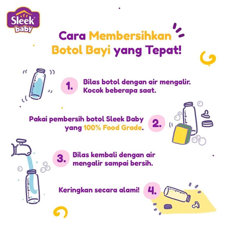 sleek baby bottle nipple accessories cleanser 450 ml 4