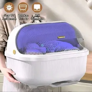 Poll Rak Piring dengan Sinar UV Rak Piring Wastafel Rai Piring Anti Kuman Anti Bakteri Tahan Serangga