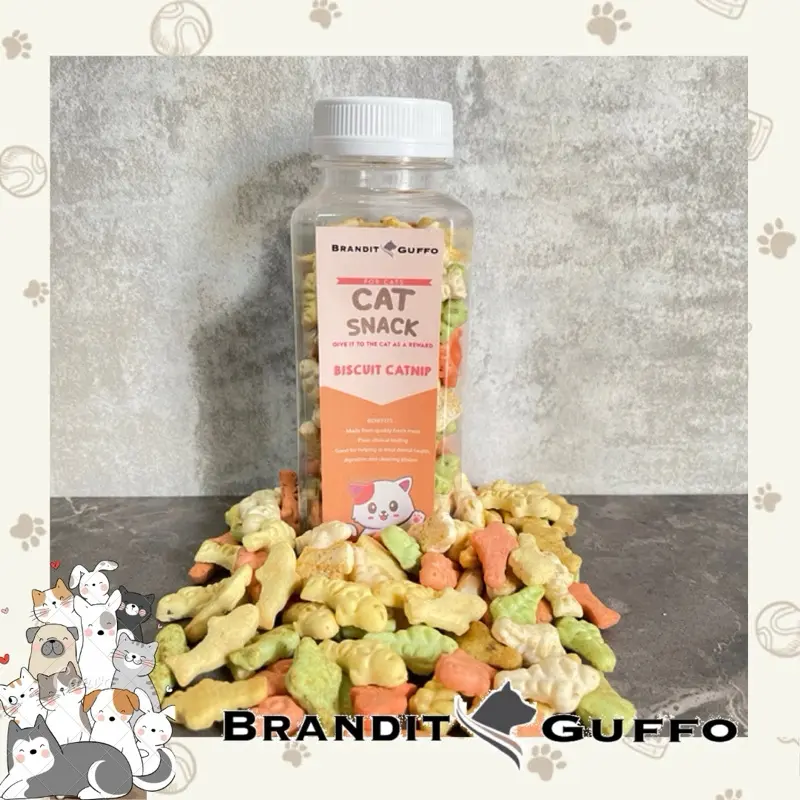 biskuit kucing magic catnip biscuit catnip cat snack cemilan kitty 0