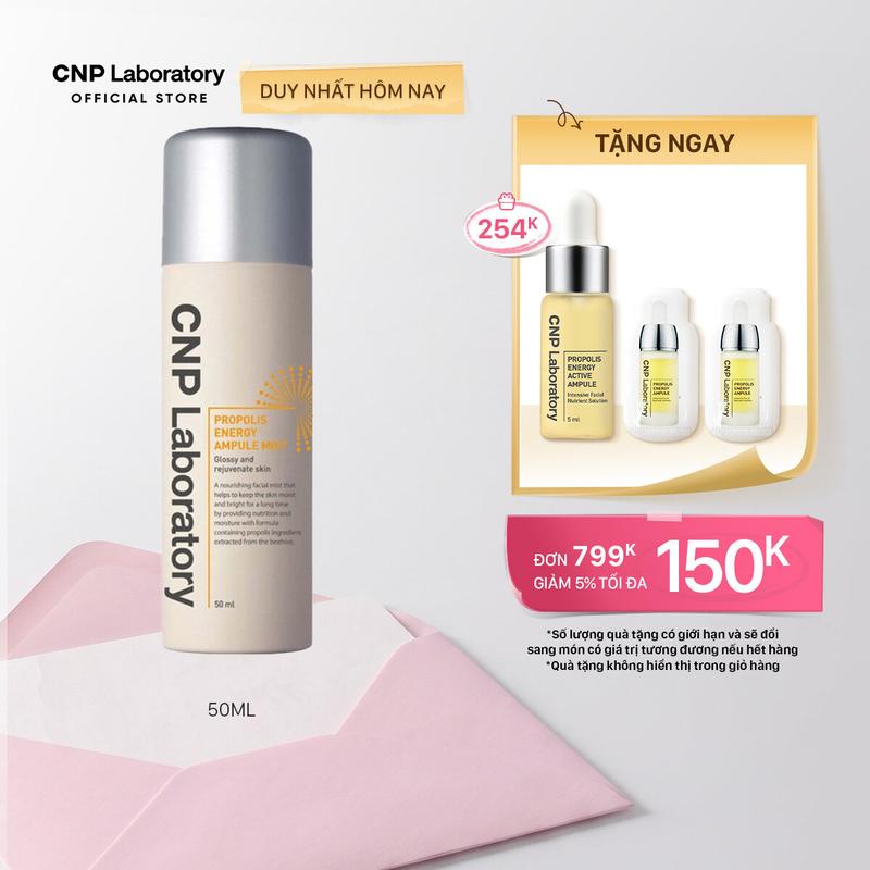 Xịt khoáng tinh chất keo ong tái tạo da CNP Laboratory Propolis Energy Ampule Mist 50ml