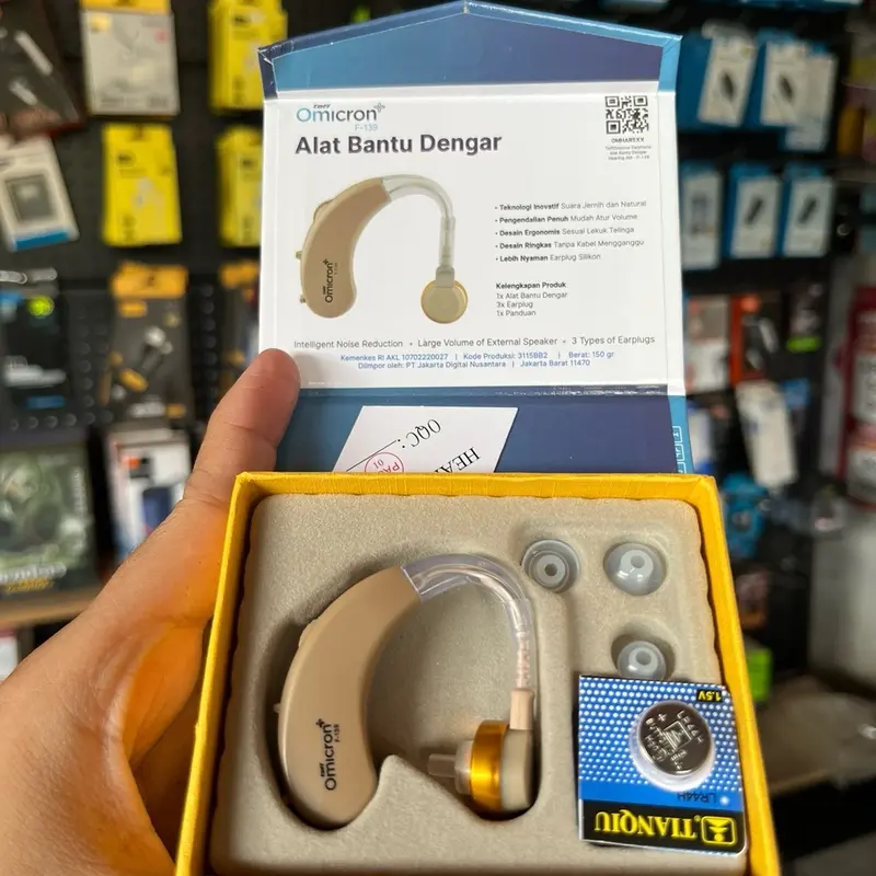 Original Alat Bantu Dengar Orang Tua Hearing Aid Kids Kit Behind The Ear BTE - ABD Tuli / Alat bantu dengae terlaris termurah 6