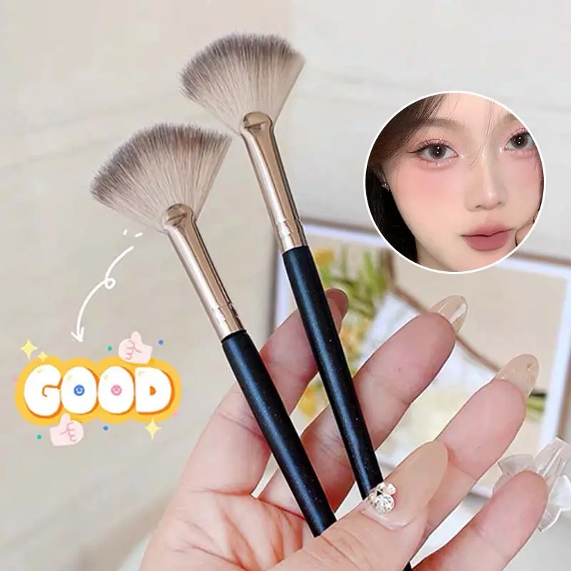 Cọ Đánh, Hình Quạt, Cọ Đèn Đơn, Cọ ánh Phấn Mật Ong, Cọ Trang Điểm, Dụng Cụ Trang Điểm Làm Đẹp, 1 Cái