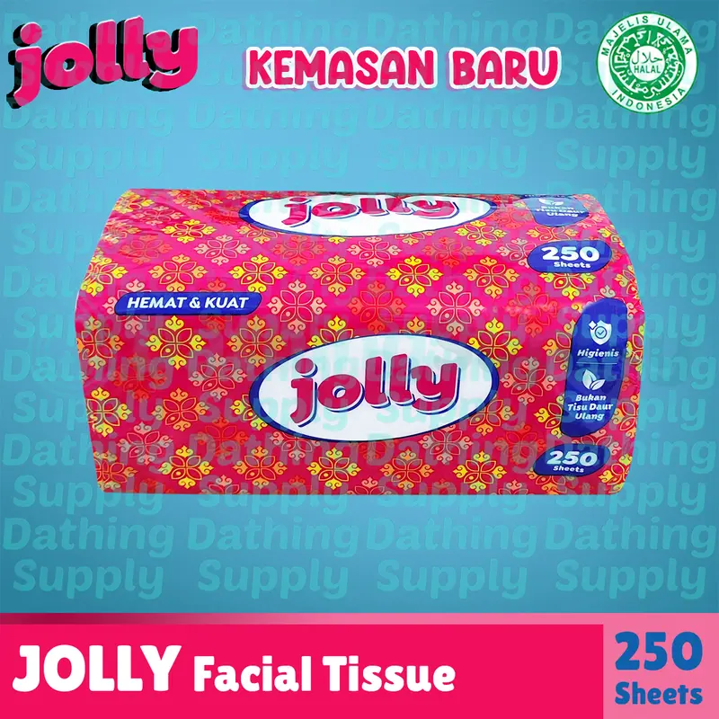 ( PAKET 8 PCS ) Tissue Jolly Facial 250 Sheet by Paseo / Tisu Wajah Berkualitas Harga Terjangkau 5
