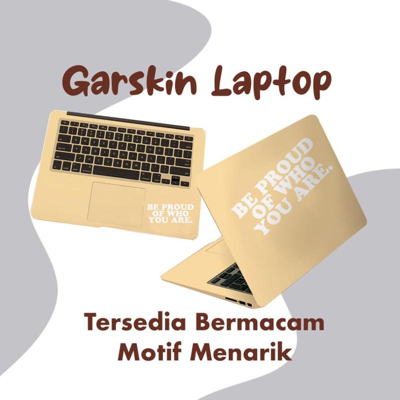Multi Stiker Garskin Pelindung Laptop Aksesories Leptop motif kata aesthetic Plastik Computer 3