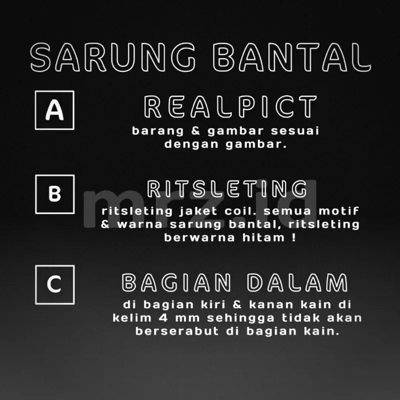 SARUNG BANTAL MOTIF KELUARGA DENGAN RITSLETING DI BAGIAN TENGAH / MEREK OKE / BAHAN ADEM & TEBAL [POLYMICRO] / PENGGUNA KELUARGA / SARUNG BANTAL / KUALITAS NYAMAN 1