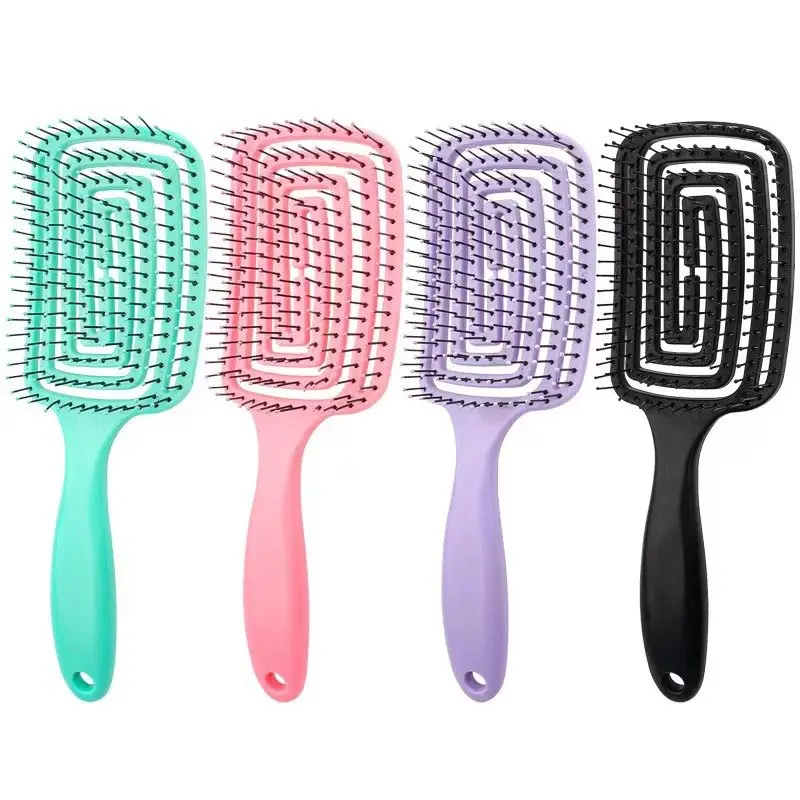 Tostoreme.id SS2238 Sisir Rambut Hair Brush Anti Kusut Rontok Paddle Untuk Rambut Lurus Keriting Tebal Haircare
