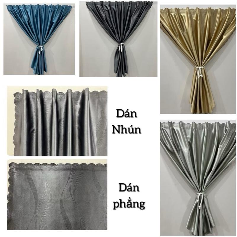  Rèm Cửa Dán Tường Chống Nắng Không Cần Khoan Chất Liệu Vải Gấm Cao Cấp Rèm Tre Việt Cửa sổ 