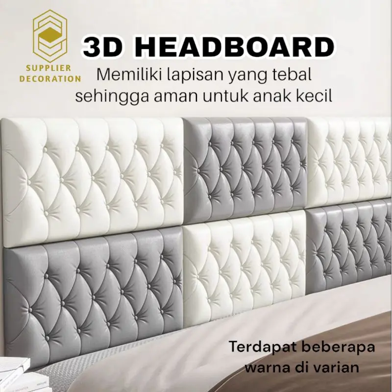 TERMURAH Wallpaper 3D Foam 12mm Motif Terbaru High Quality / Wallfoam Stiker Dinding headboard