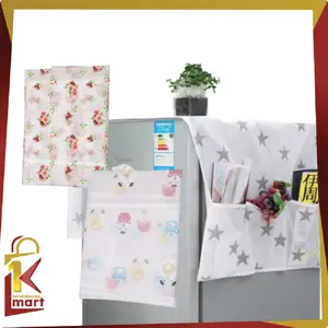 [COD] SM C116 Sarung Alas Taplak Kulkas Dengan Tempat Penyimpanan Tahan air  Penutup Kulkas Anti Air