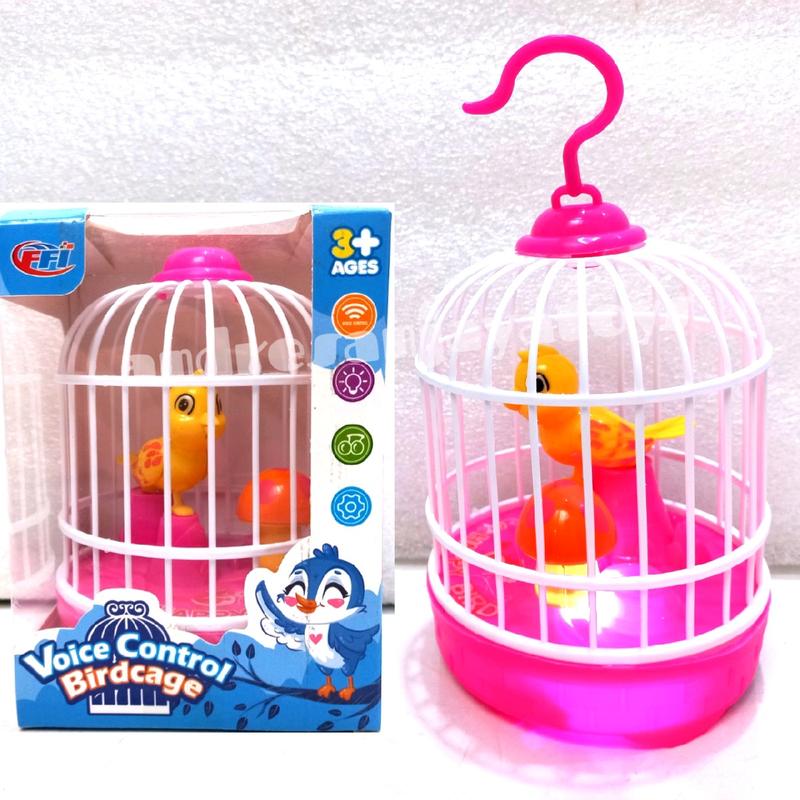 Mainan Anak Burung Sangkar Voice Control Birdcage no FU 1138 1