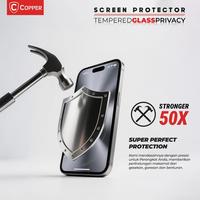 Gambar COPPER Tempered Glass Privacy for Samsung S25 – Plus / Ultra – mendukung / support Fingerprint unlock / Lebih kuat 50X (Strong Glass) - Anti gores Kaca Anti Spy - Samsung S25 dari Copper Samarinda Official Kota Samarinda 2 Tokopedia