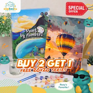 BUY 2 GET 1 FREE SIAP BOSKU PAINT BY NUMBER KANVAS LUKIS 20X30 CM | AESTHETIC LANDSCAPE