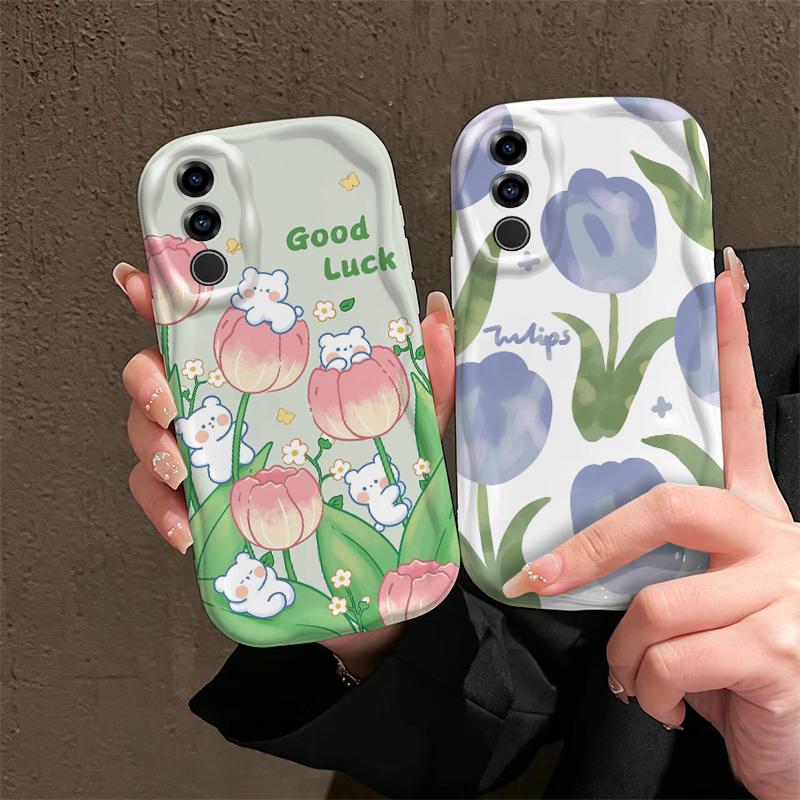 Ốp Lưng Kem Cho vivo V50 V60 Lite V60E V70 V70E V70FE iQOO Z10R, Minh Họa Mèo…