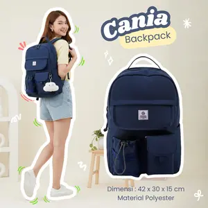 Oxigen Cania Tas Ransel Laptop Wanita Polyester Backpack Free Raincover