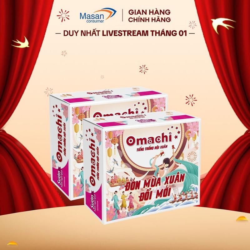 Combo 2 thùng Mì dinh dưỡng khoai tây Omachi Sườn hầm ngũ quả Xốt bò hầm 30gói x 80gr