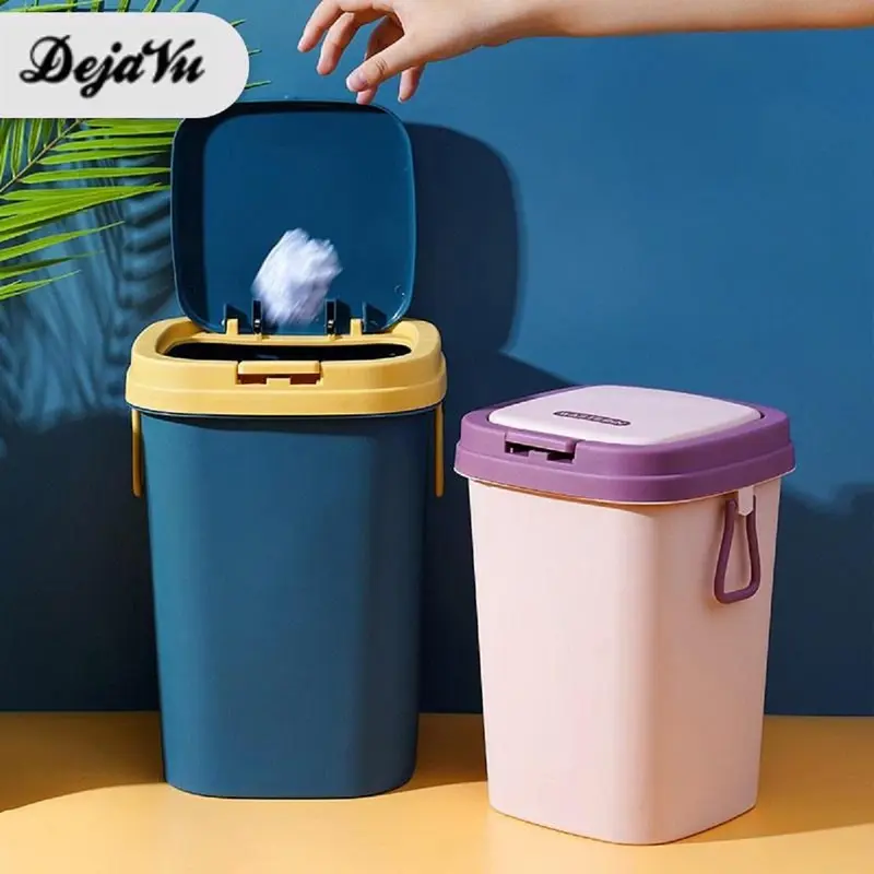 Dejavu Tempat Sampah Ruang Tamu Tong Sampah Plastik Tempat Sampah Tertutup Kotak Sampah Kamar Mandi Trash Bin HSB161 0