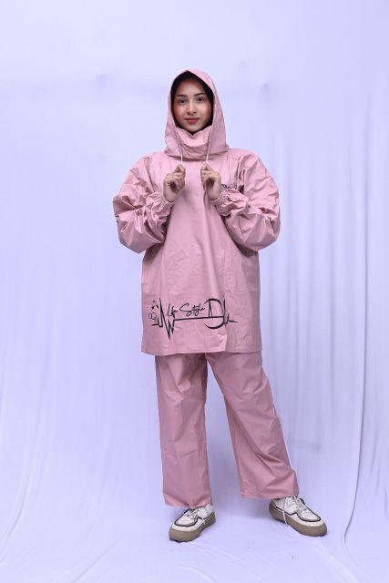 Jas Hujan Hodie Terbaru Setelan Jaket Celana anti rembes sudah SealPress bahan pvc Premium