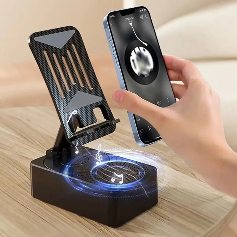 Stand Holder Plus Speaker Bluetooth  Bass Audio WYS Ponsel Telepon 1000mAh 5