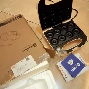 【Produk Baru】Simplus Sandwich Maker Pemanggang Roti Dua Sisi Plat Panjang 22cm Low Watt 650W Lapisan Anti Lengket Pembuat Sarapan Pelat Ganda Diupgrade SMZJ006