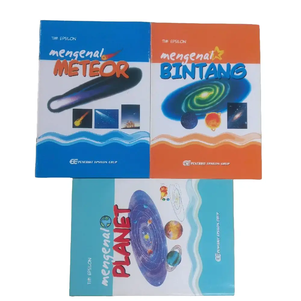 SERI MENGENAL PLANET. METEOR. BINTANG.BUKU PENGETAHUAN BERGAMBAR FULL COLOUR KERTAS GLOSSY KUALITAS ORIGINAL