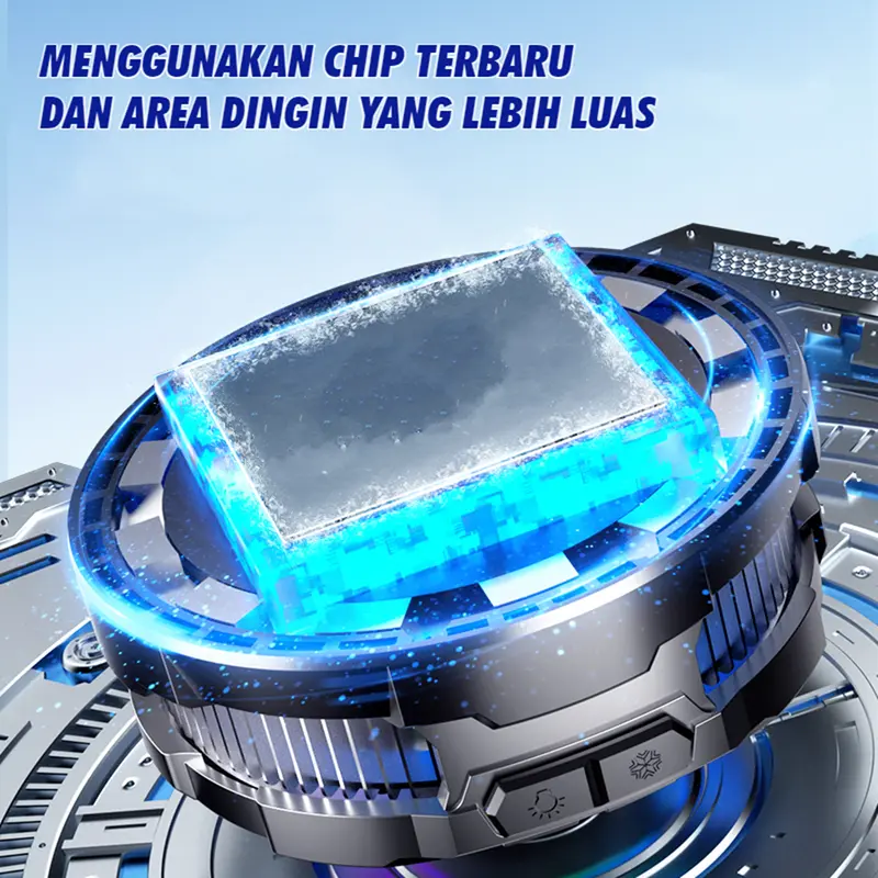 NEIKU NK01 Magnetic Funcooler RGB Fan Cooler Phone Cooler Radiator With Magnetic Sheet Kipas Led Angin 2