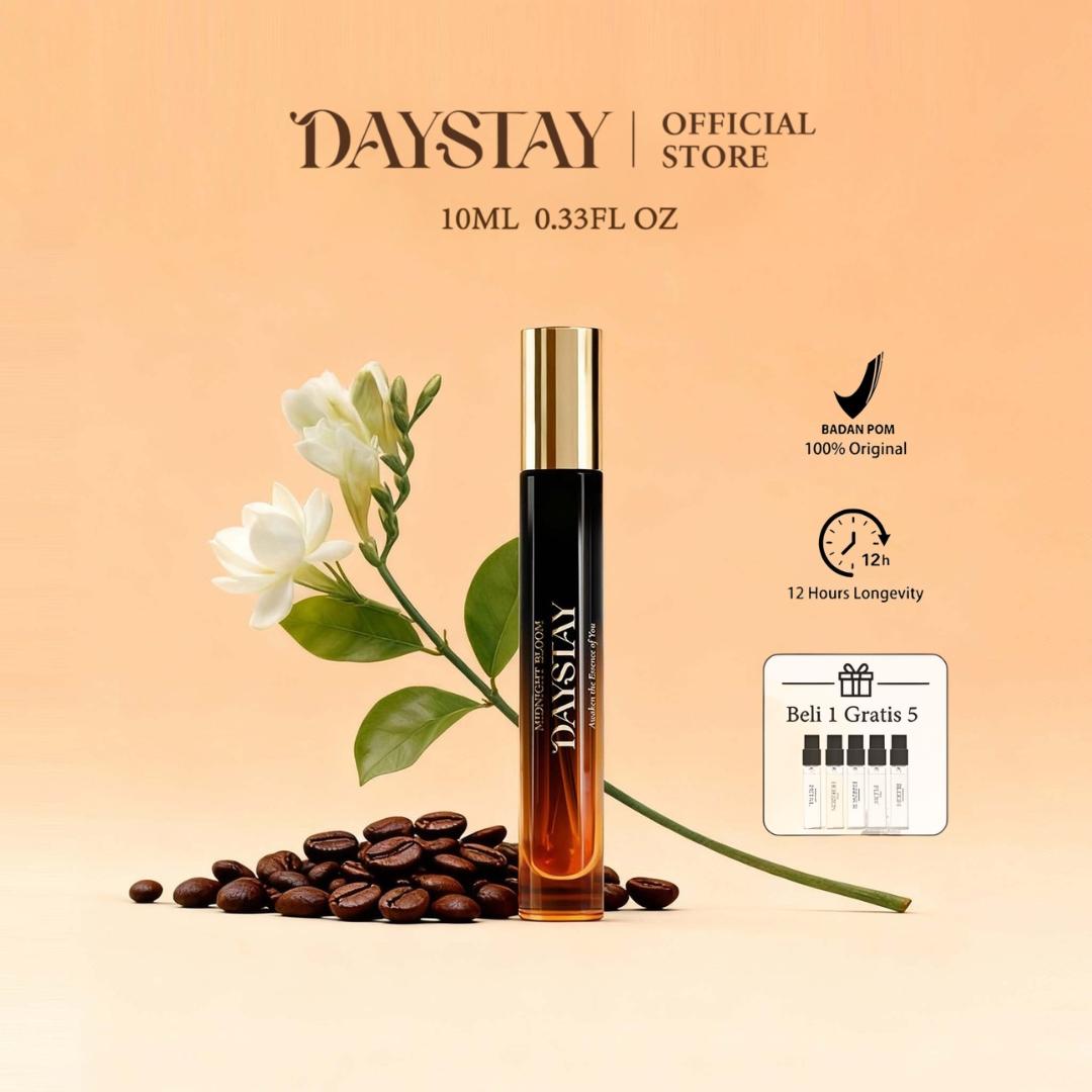 DAYSTAY Light Luxury Niche Perfume 10ml - Parfum Eksklusif Tahan Lama dengan Aroma Halus untuk Penggunaan Sehari-hari