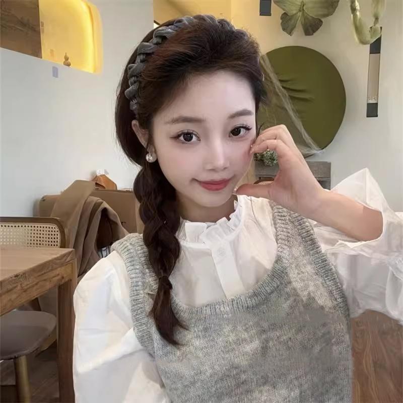 Băng Đô Sợi Ngọc Trai, Thiết Kế Thanh Lịch, Dành Cho Nữ, Mẫu Mới 2025, Dễ Phối Đồ Sử Dụng Ngoài Trời, Băng Đô Áp Lực, Dây Đeo Chống Trượt, Có Răngbăng đô chống trượt