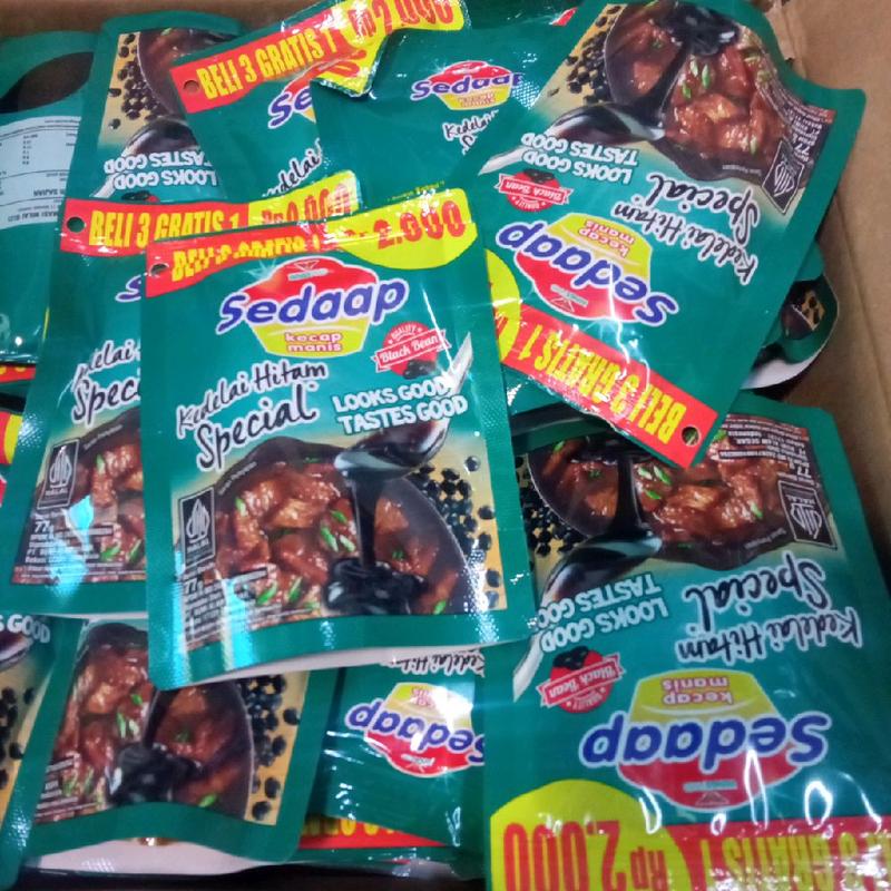 12 Pcs Kecap Sedaap eceran 2000 77gram Kecap manis kedelai hitam 0