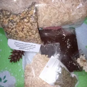 MAKANAN HAMSTER PREMIUM MIX 250gr, BONUS POPCORN, TANPA PELET & BEBAS KUTU!!